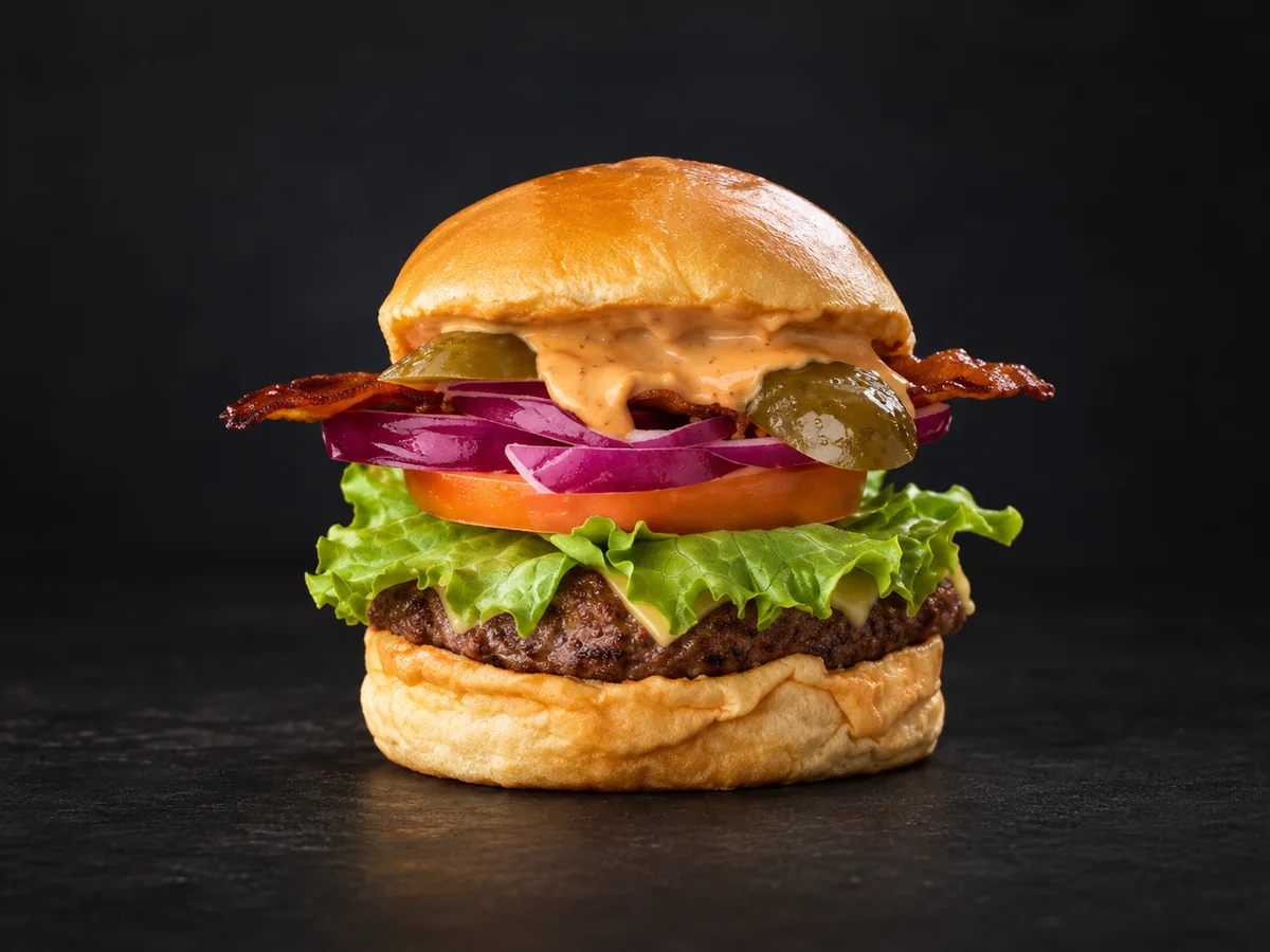 Joint Burger da Downtown com pão brioche e molho DT